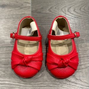 Janie & Jack Baby Girls Red Shoes